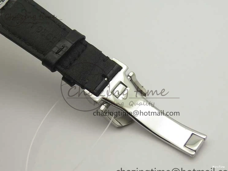 MIROTIME 0404 Portofino Automatic SS TWF 1:1 Best Edition Black Dial on Black Leather Strap A TravelReady 7199